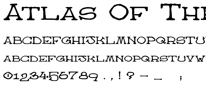 Atlas of the Magi font